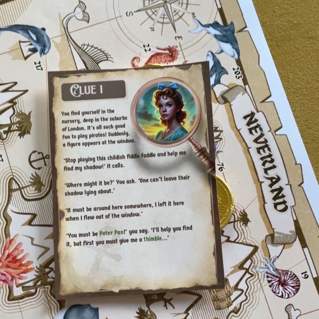 Peter Pan's Neverland Escape Room Mystery - Printable DIY Escape Kit
