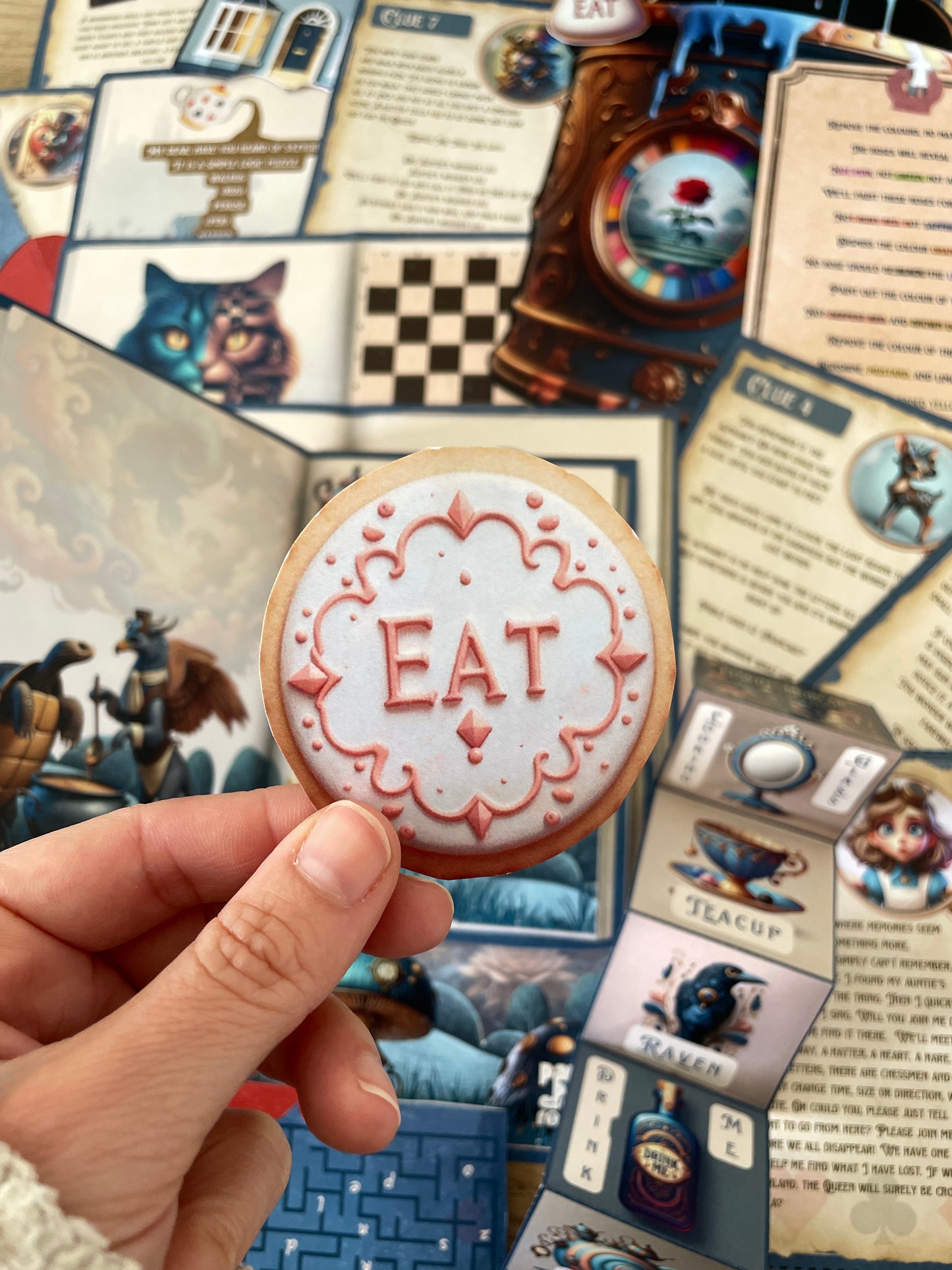 Alice! In Wonderland Escape Room Mystery - Printable DIY Escape Kit