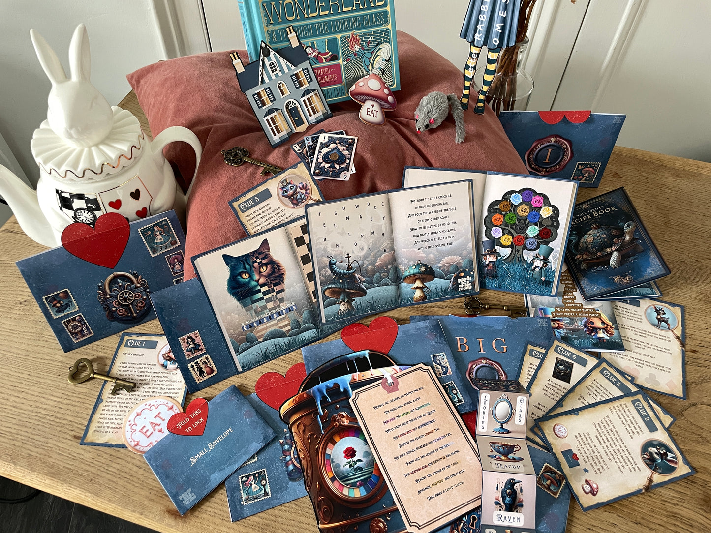 Alice! In Wonderland Escape Room Mystery - Printable DIY Escape Kit