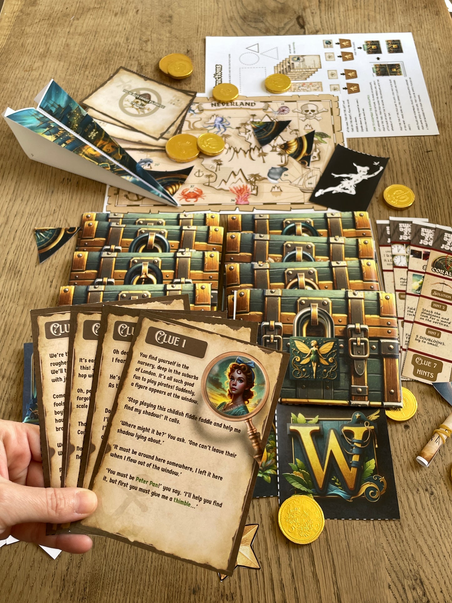 Peter Pan's Neverland Escape Room Mystery - Printable DIY Escape Kit