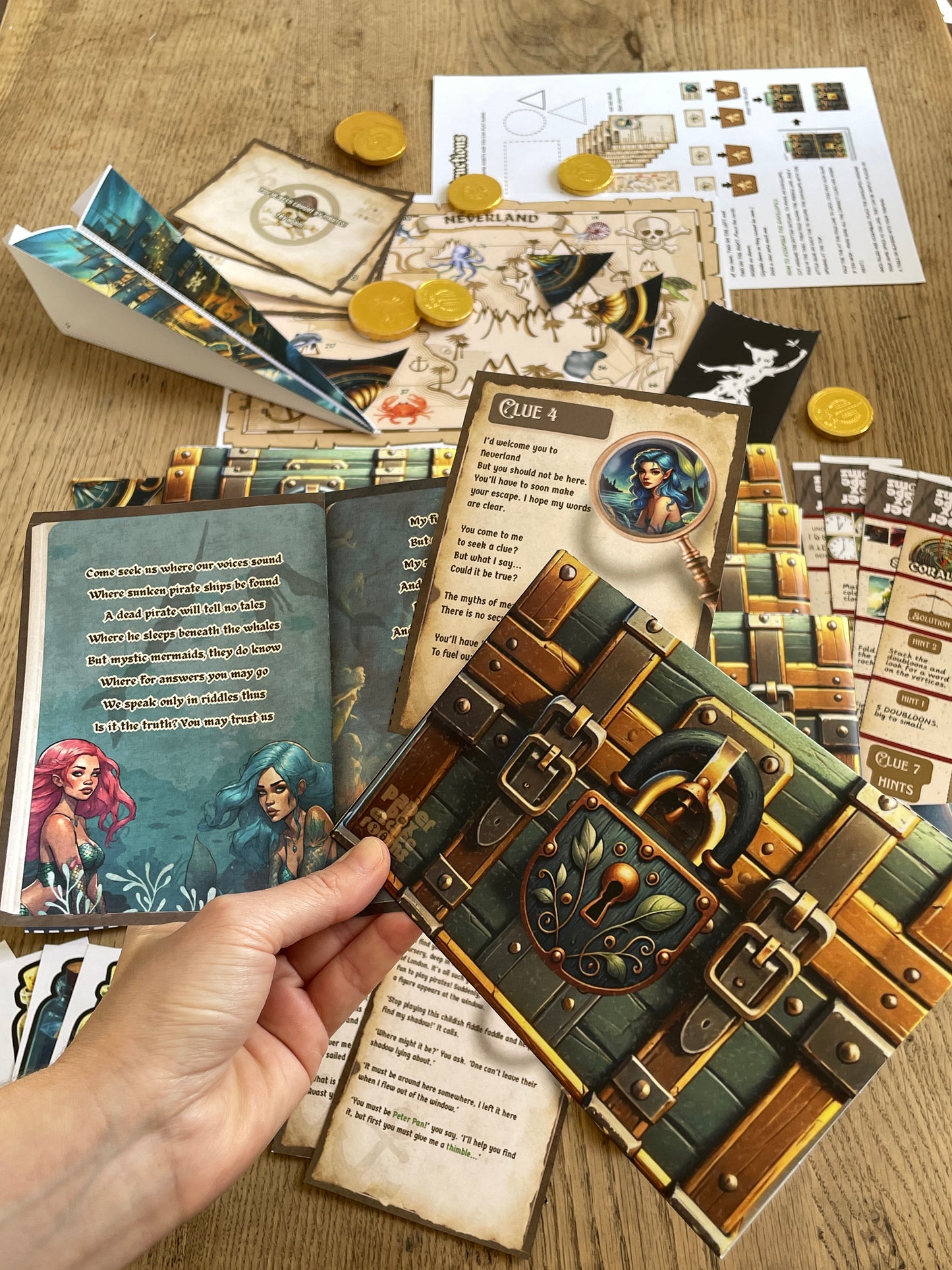 Peter Pan's Neverland Escape Room Mystery - Printable DIY Escape Kit