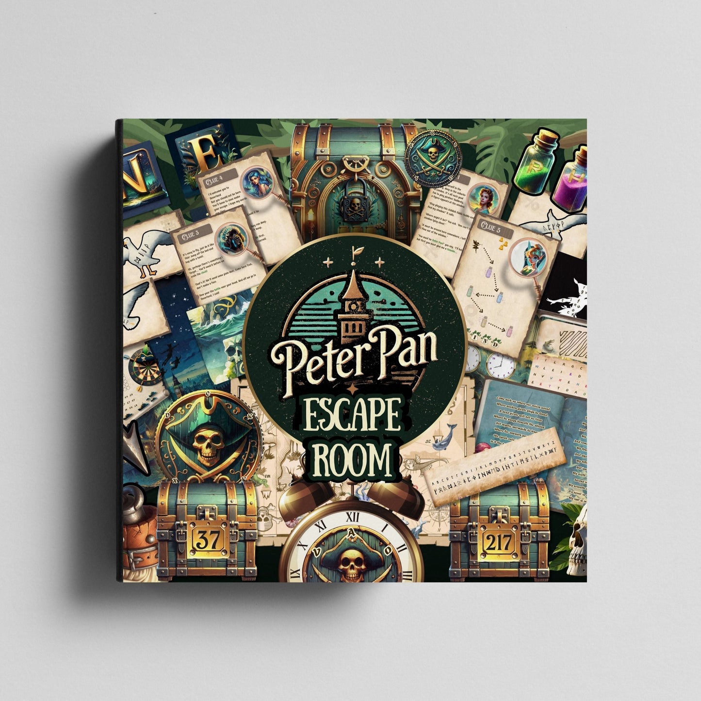 Peter Pan's Neverland Escape Room Mystery - Printable DIY Escape Kit