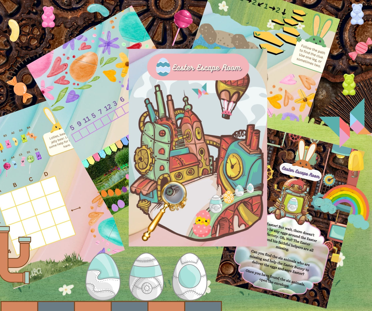 Easter Escape Room - Easter Scavenger Hunt Printable For Kids