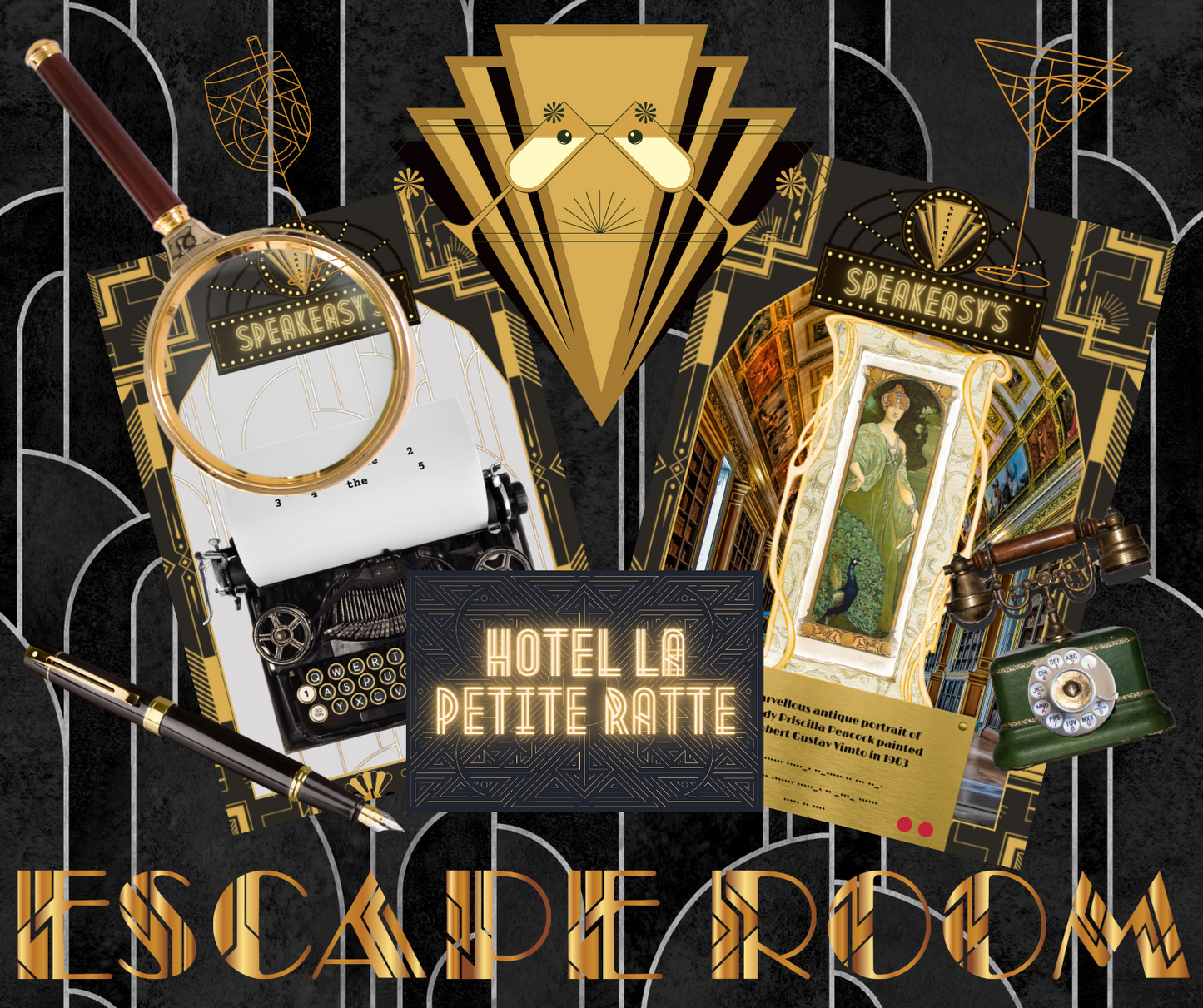 1920s Escape Room - Great Gatsby Inspired Murder Mystery Printable Party Kit