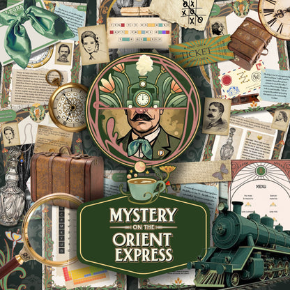 agatha christie escape room printable kit main hero image