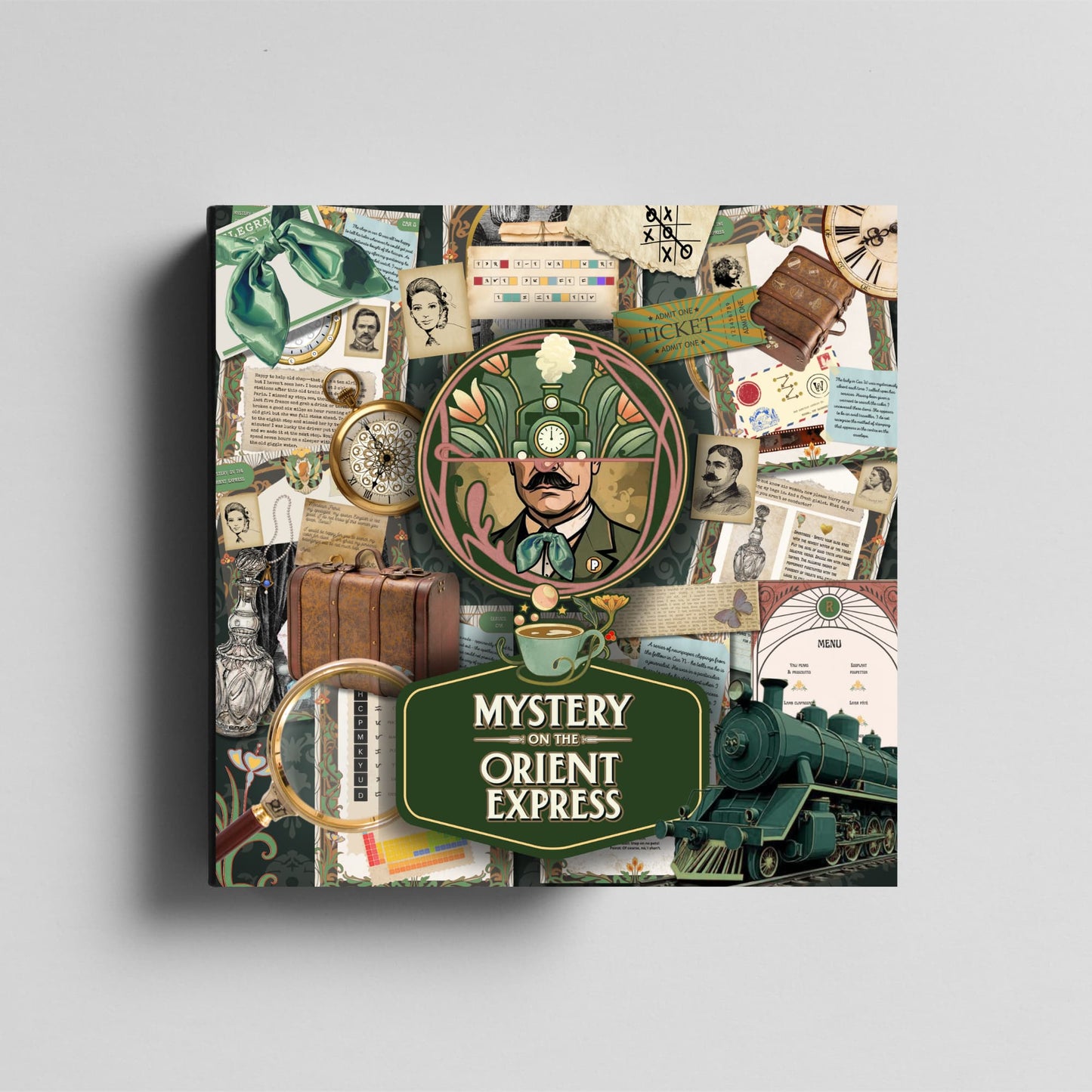 agatha christie escape room parody printable game