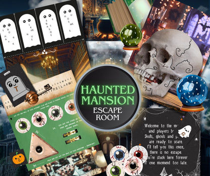 Haunted Mansion Escape Room - Printable Escape Room Kit