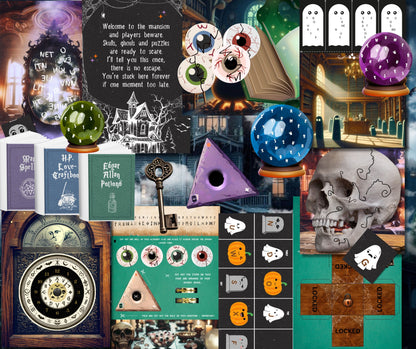 Haunted Mansion Escape Room - Printable Escape Room Kit