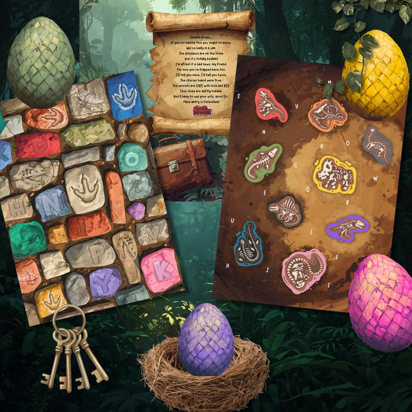 Dinosaur Escape Room - with Indiana Bones!