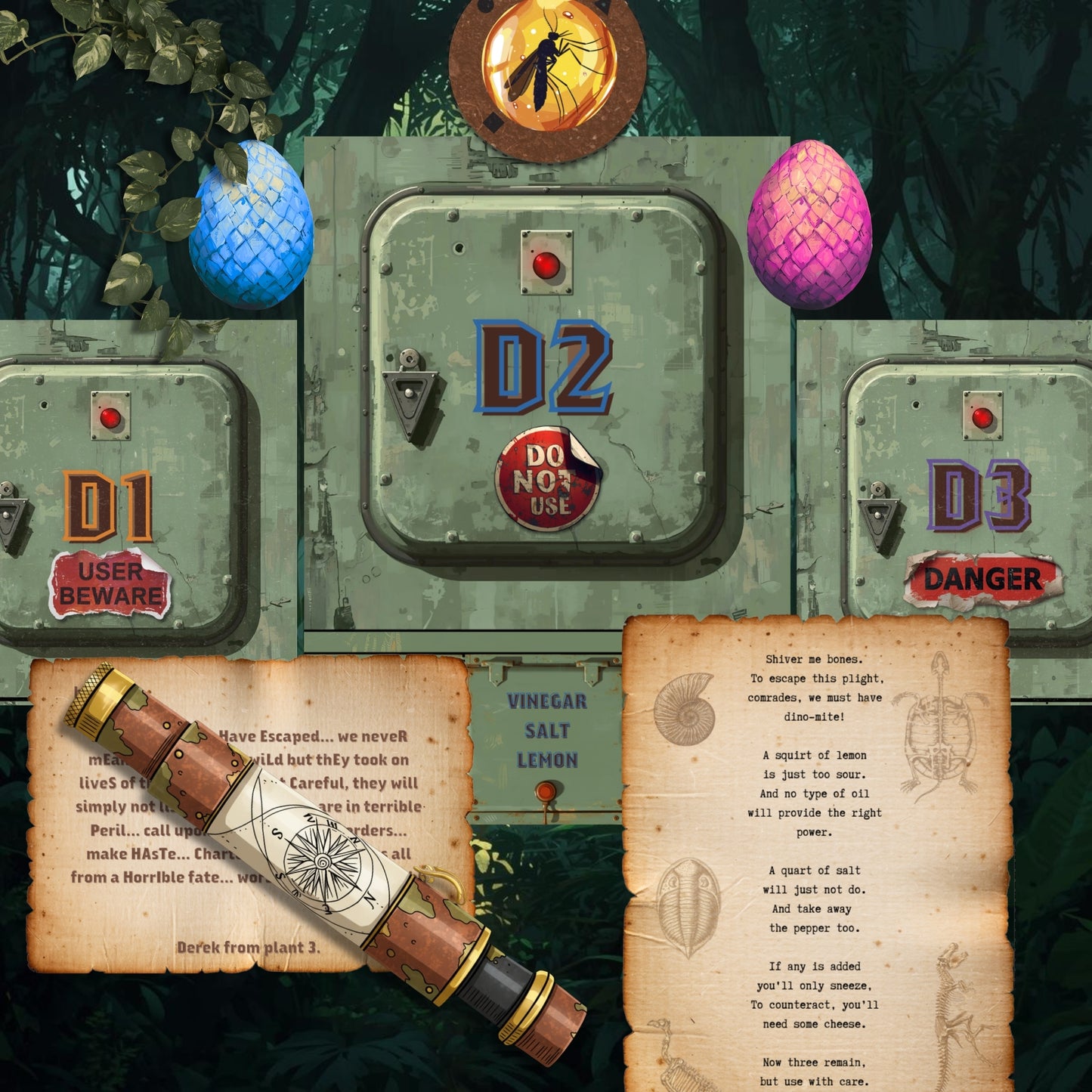 Dinosaur Escape Room - with Indiana Bones!