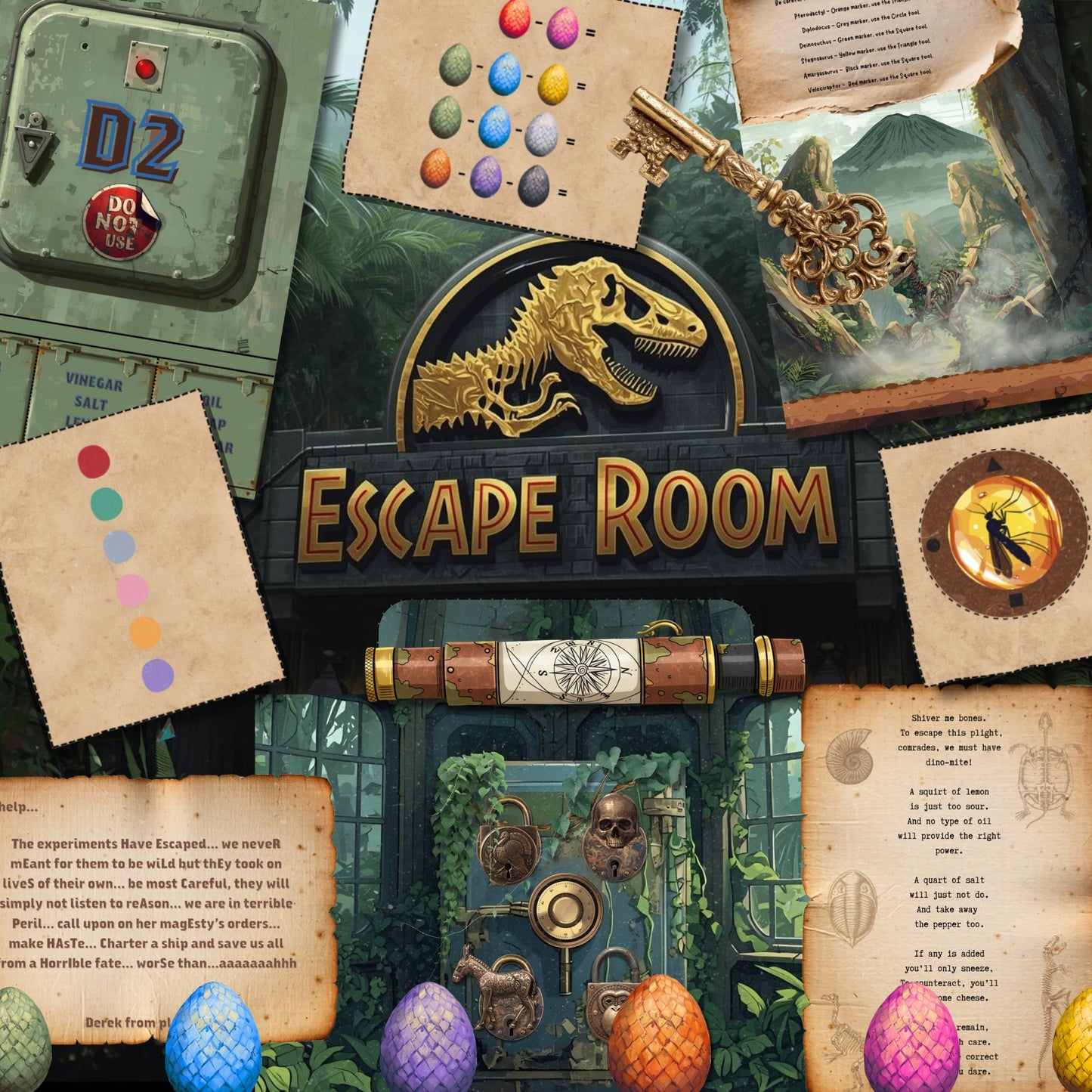 Dinosaur Escape Room - with Indiana Bones!