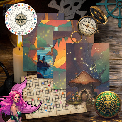 Pirate Escape Room Printable Kit Preview Clues PaperBox Escape Rooms