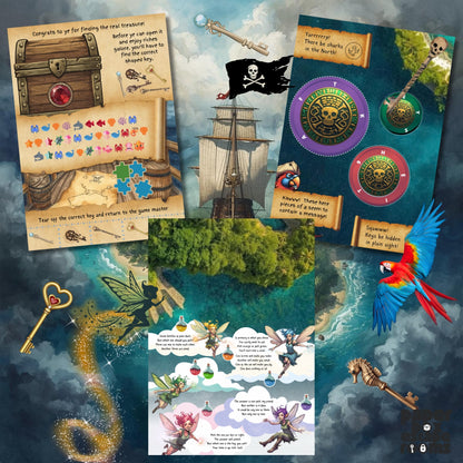 Pirate Escape Room Printable Kit Preview Clues PaperBox Escape Rooms