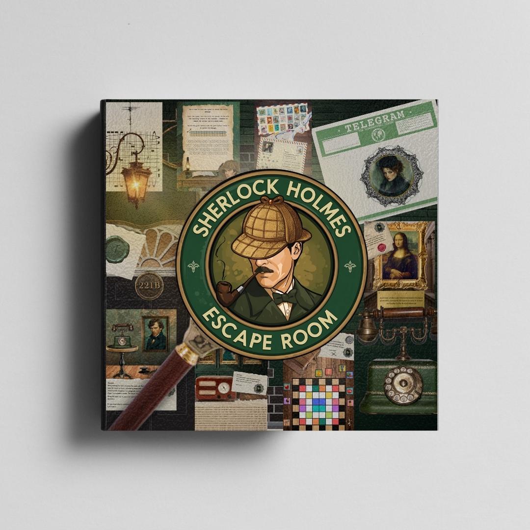 Sherlock Holmes Escape Room Printable kit Hero Image