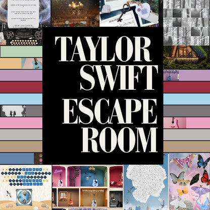 A Swift Escape! Taylor Swift Escape Room Printable Kit - Birthday Party Game for Swifties!