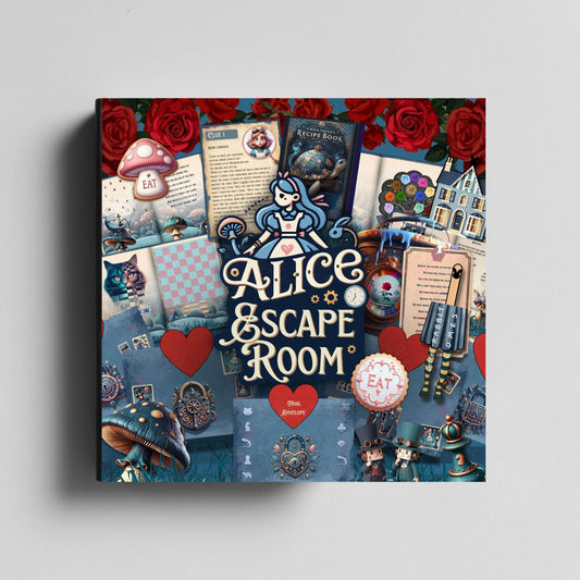 Alice! In Wonderland Escape Room Mystery - Printable DIY Escape Kit
