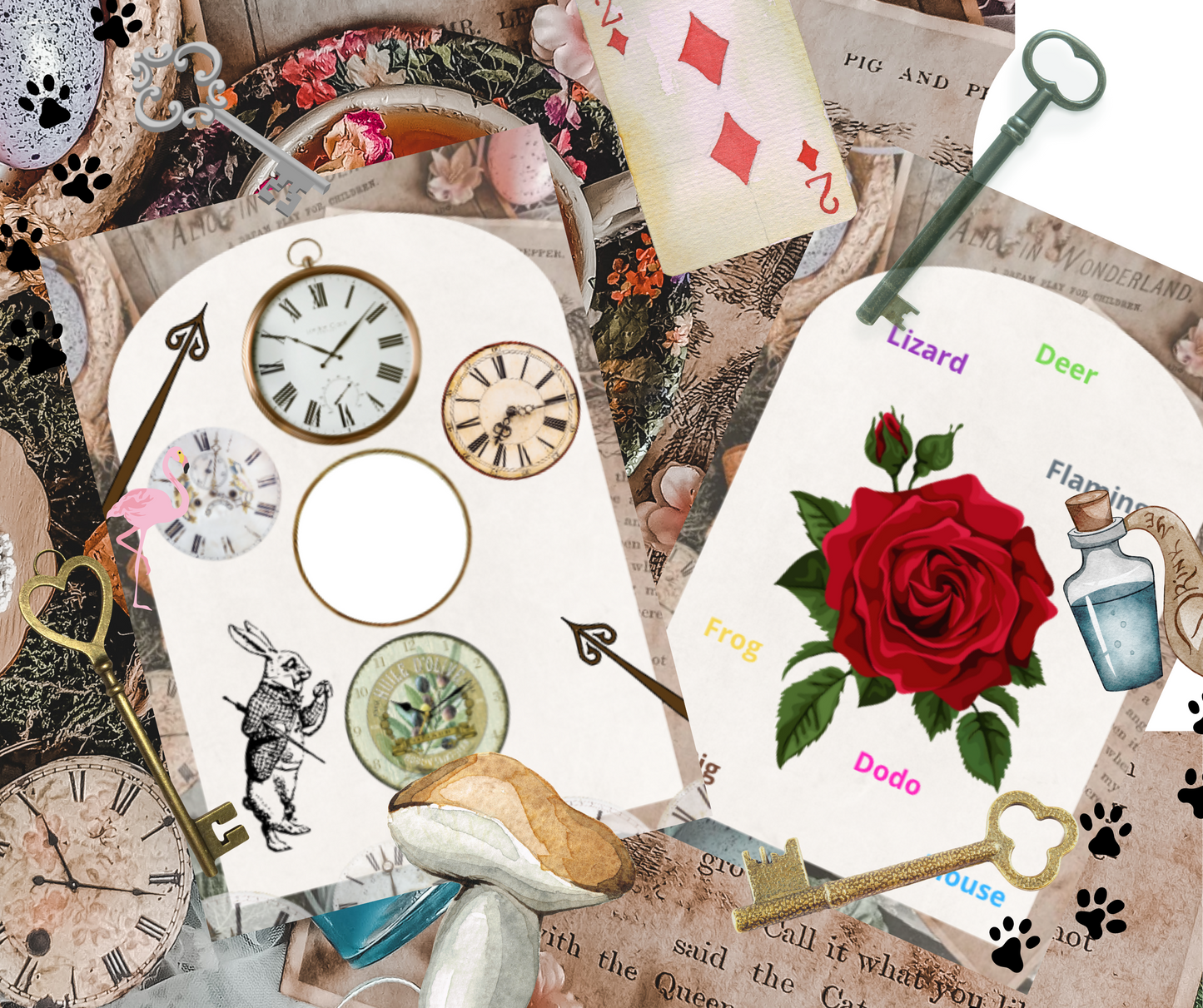 Alice in Wonderland Escape Room - Printable Escape Room Party Kit