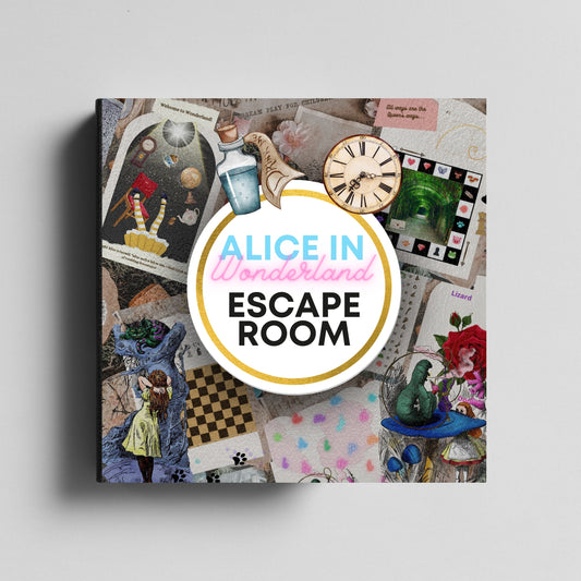 Alice in Wonderland Escape Room - Printable Escape Room Party Kit