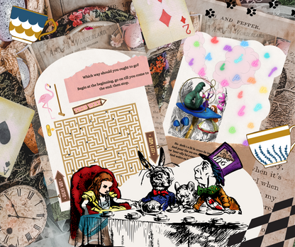 Alice in Wonderland Escape Room - Printable Escape Room Party Kit