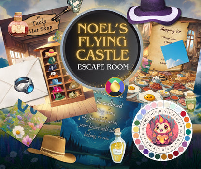 Noel's Flying Castle - Printable Fantasy Escape Room Kit