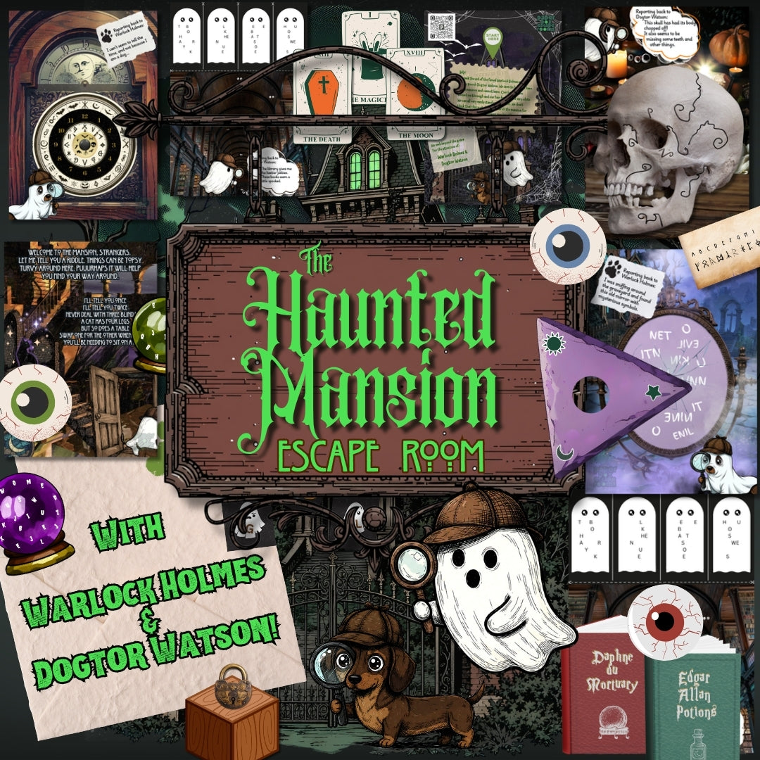 Haunted Mansion Escape Room - with Warlock Holmes & Dogtor Watson!