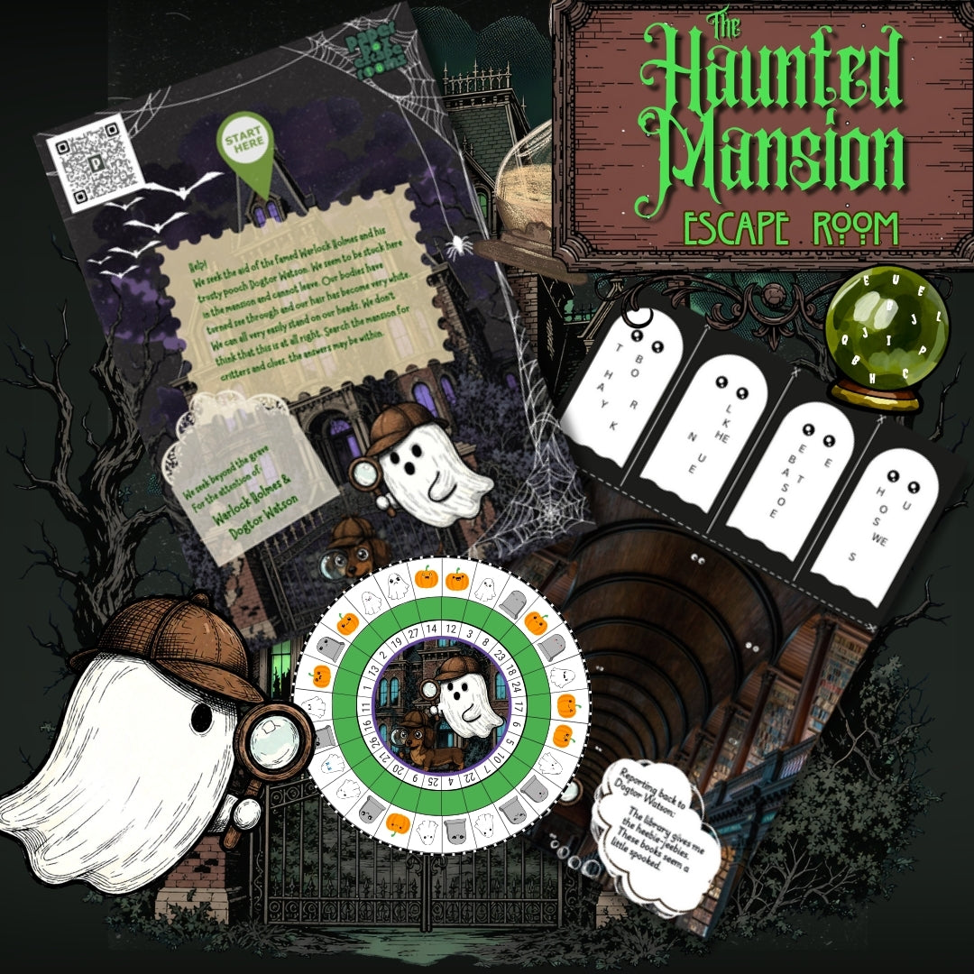 Haunted Mansion Escape Room - with Warlock Holmes & Dogtor Watson!