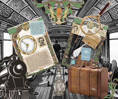 Mystery on the Orient Express Escape Room - Printable Birthday Party Game