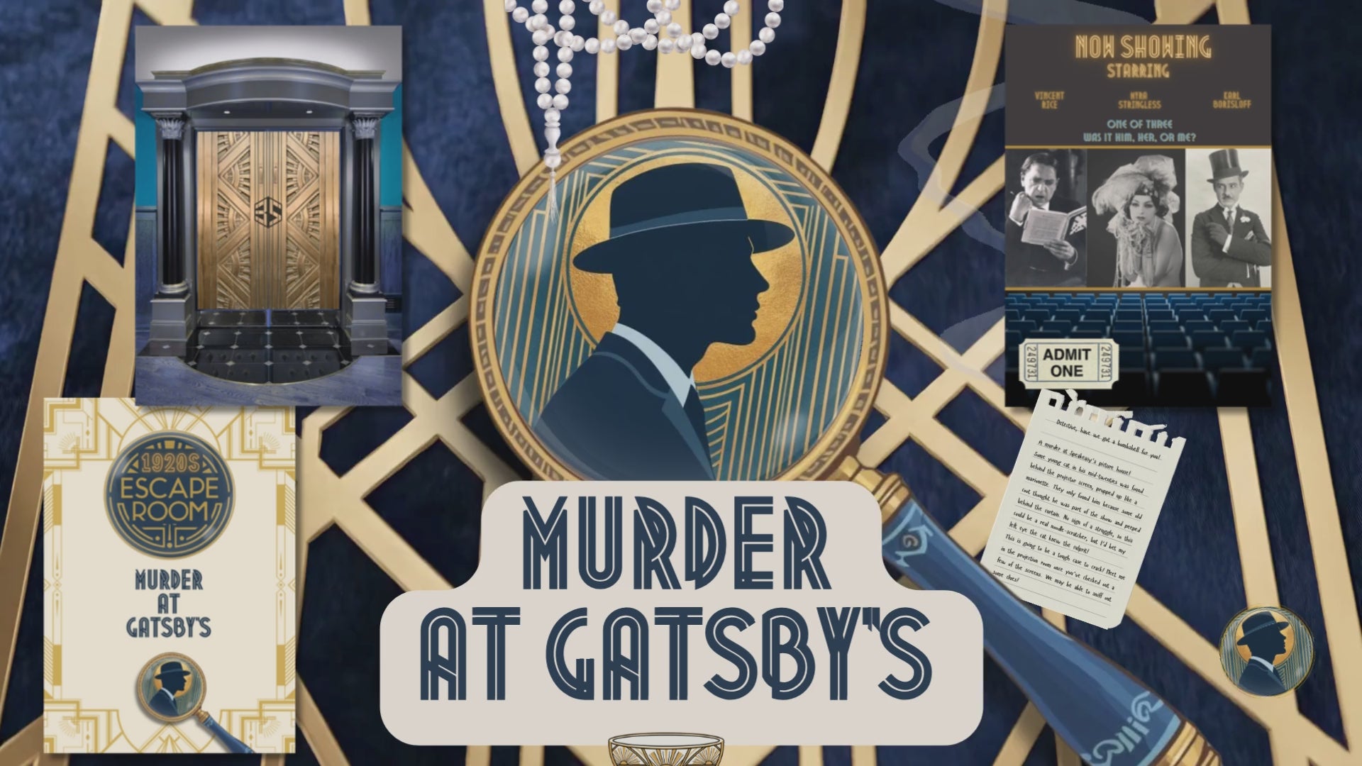the great gatsby escape room printable preview video